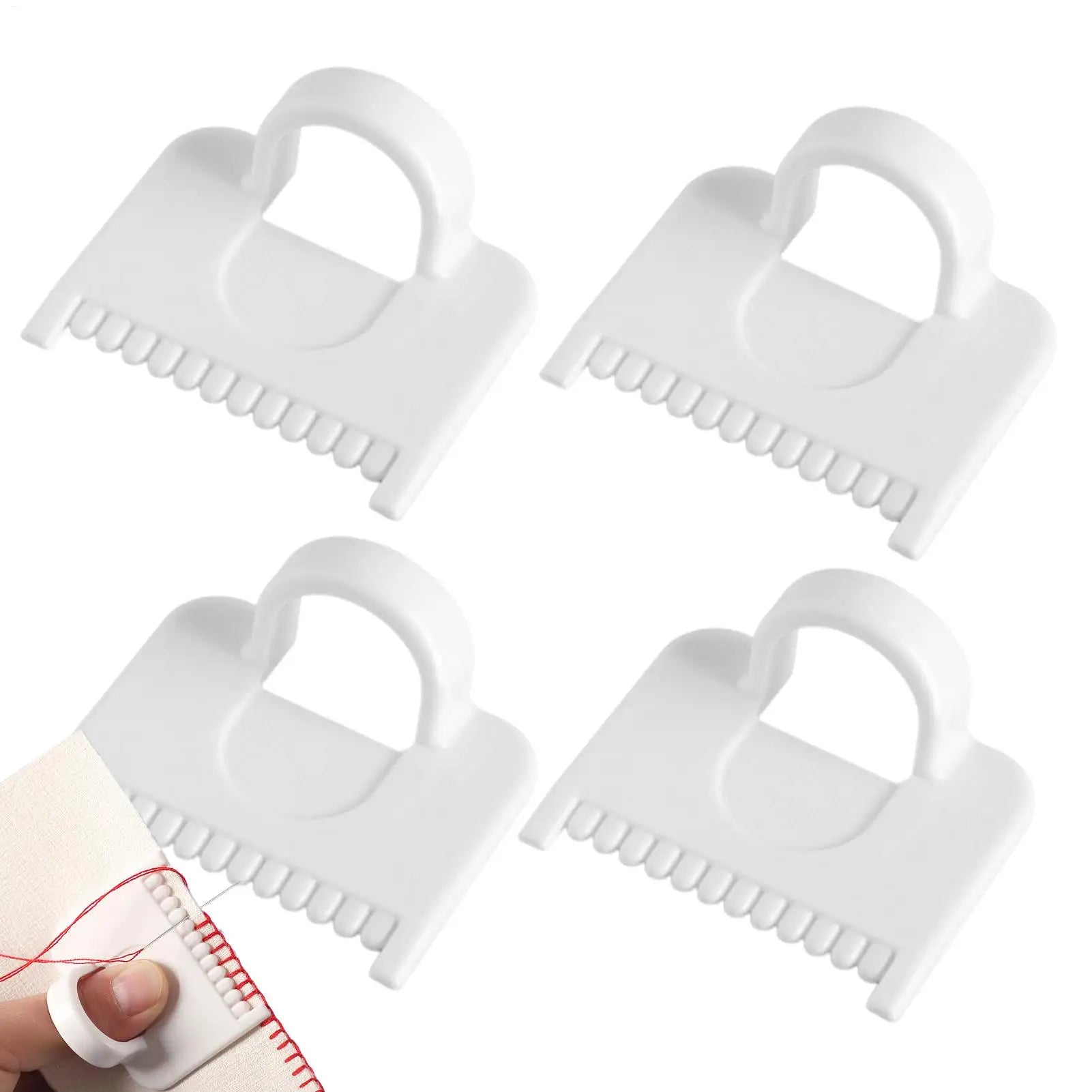 Edge lock and sewing gauge Seam Guide Ruler 4 Pcs Needle Gauge Lockranding Tool Finger Protector Quilting Supplies for Precision Oasis Select