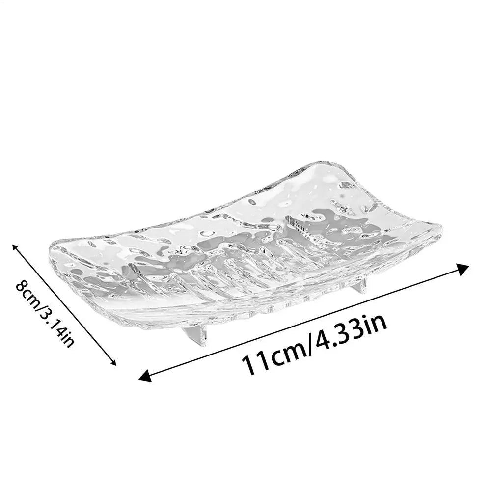 Transparent Soap Box Bathroom Soap Dish Clear Plastic Soap Storage Rack For Household Use Hollow Drain Water Soap Storage Case Oasis Select S Transparent