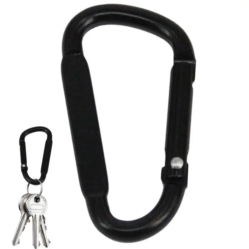 D Ring Clip Aluminum Alloy D Ring Spring Snap D Clip Metal Carabiner Travel Carabiner Backpack Carabiner Camping Accessories Oasis Select