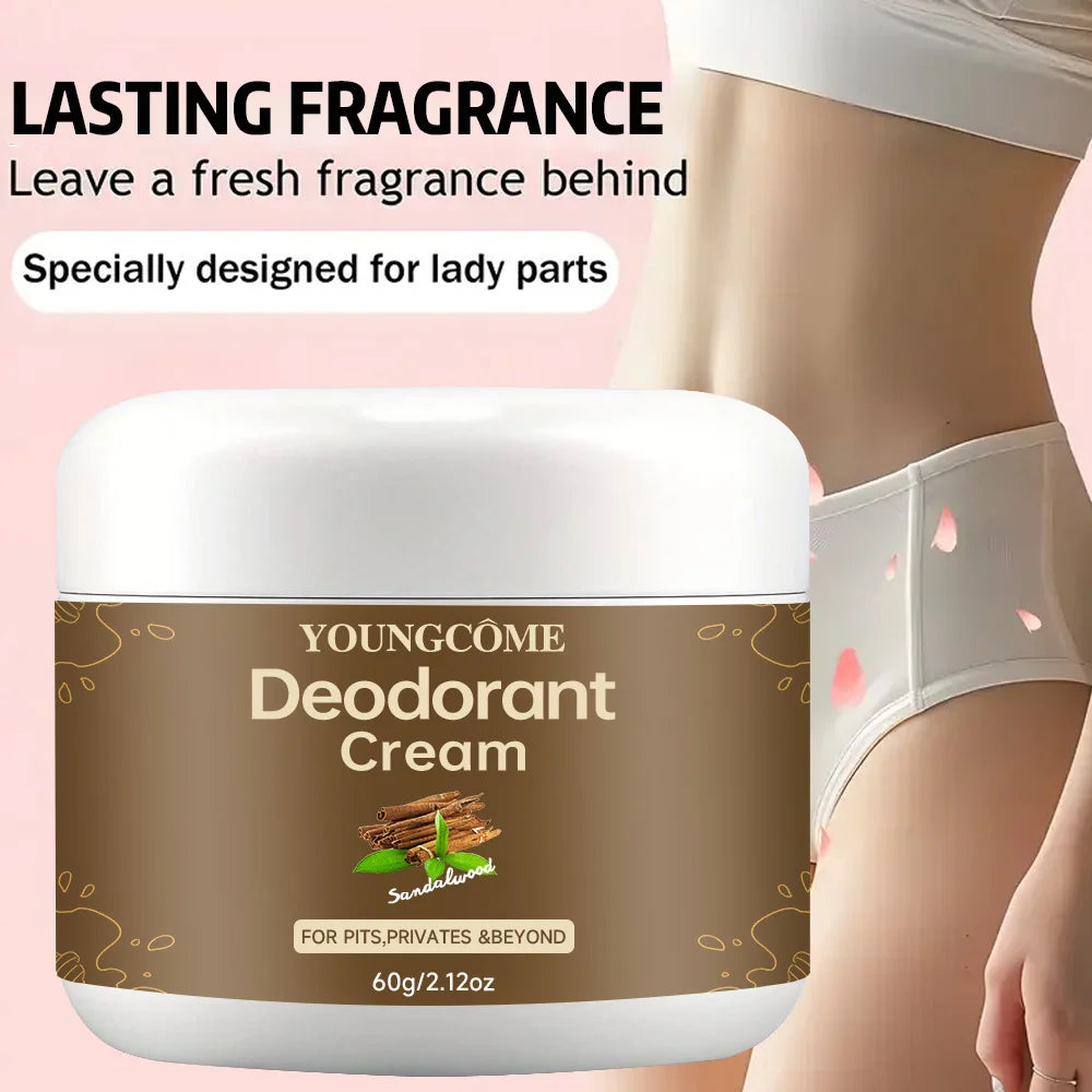 YOUNGCOME Natural Deodorant Cream – 72Hr Odor Control Women