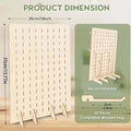Creative wooden display rack, jewelry storage rack, elegant earring, necklace, bracelet rack, store counter display rack Oasis Select Beige