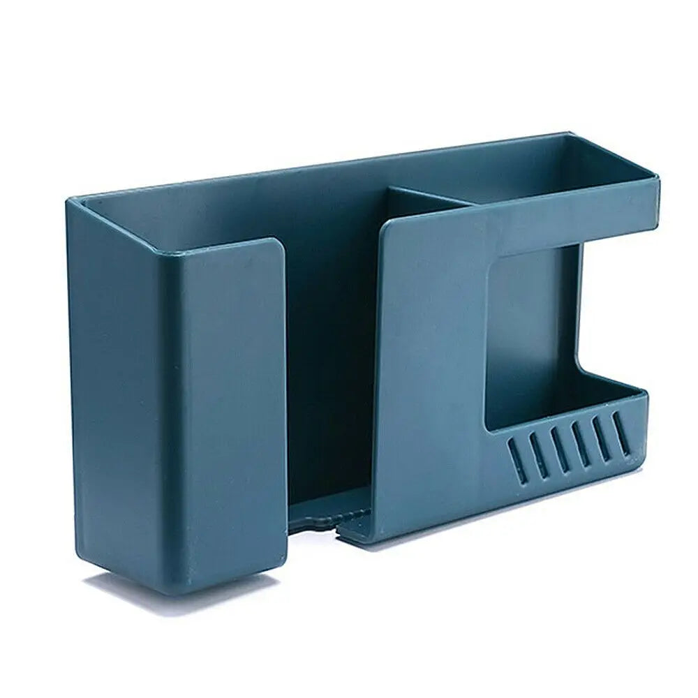 Multi-function Television Convenient Remote Control Organizer Storage Stand Phone Boxes Wall Mounted Box Oasis Select blue