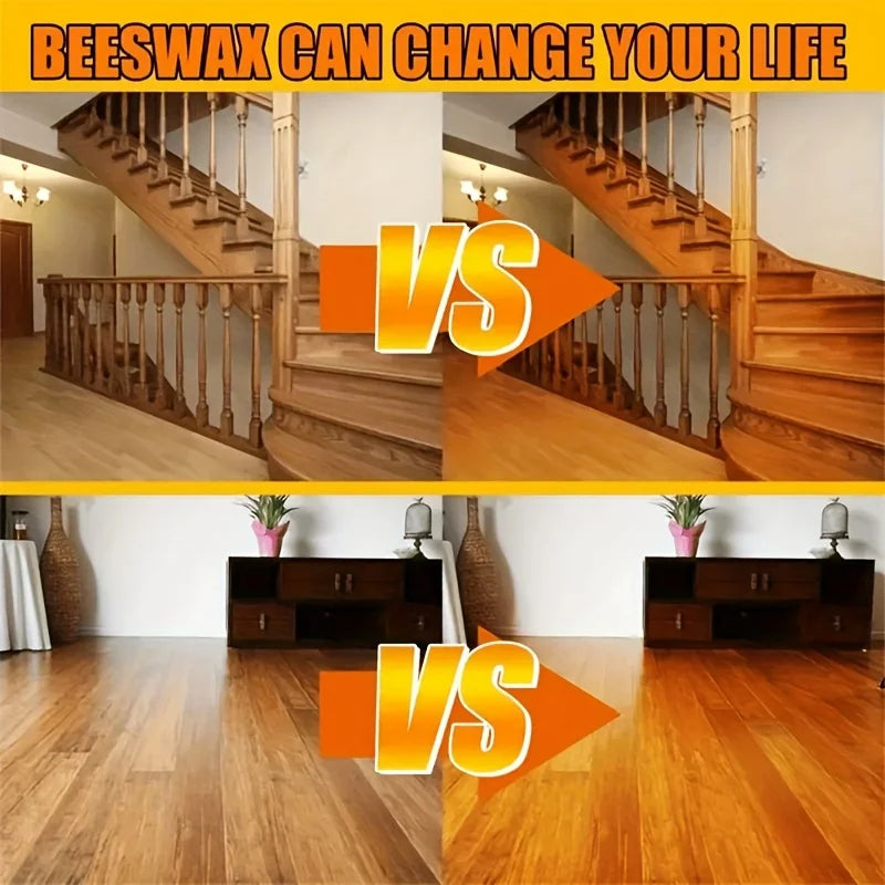 Natural Beeswax Wood Care & Repair Cream for Furniture & Floors