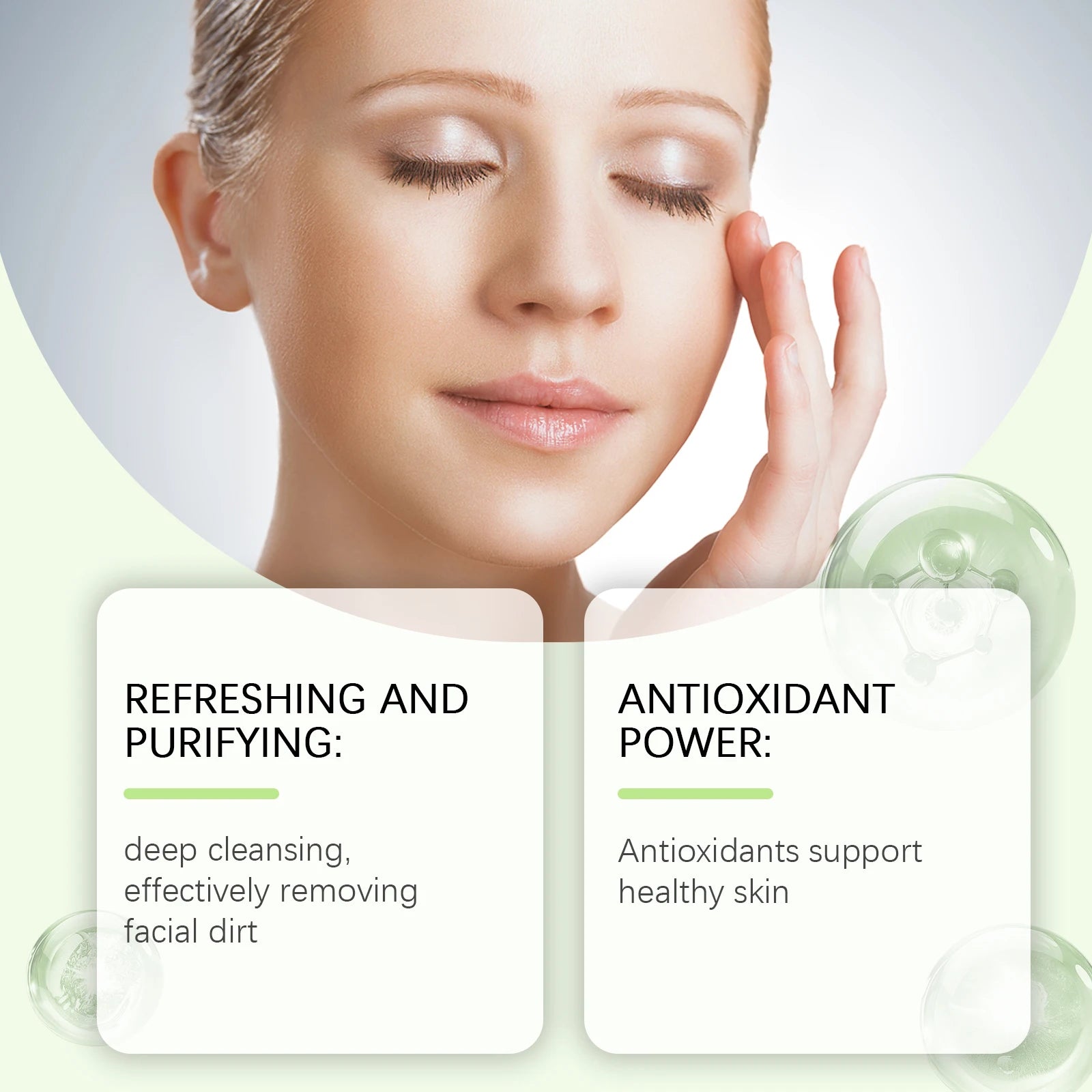 Remove Dirt Cleanser Anti Acne Oil Control Cleansing Pores Reducing Blackhead Brightening Soothing Purifying Foaming Facial Wash Oasis Select