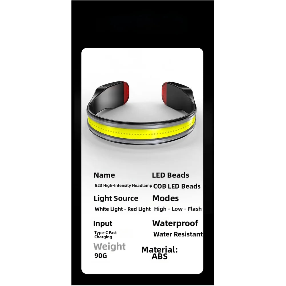 Rechargeable COB LED Headlamp With Red Light For Running Fishing Hiking Camping Outdoor Sports Flashlight Oasis Select