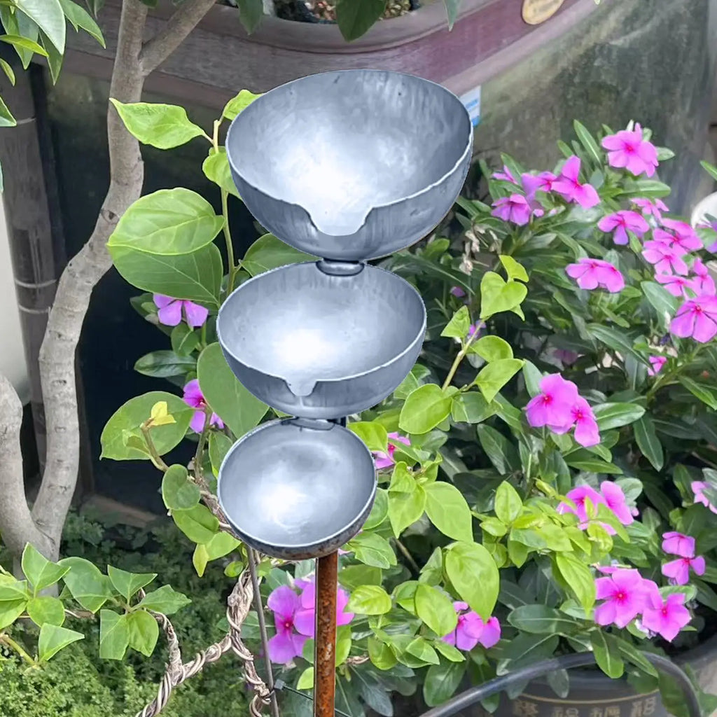 Garden Birdbath Sturdy Iron Outdoor Bird Bath for Outside Vintage Standing Birdbath Bowl for Outdoor Garden Patio Yard Stakes Oasis Select