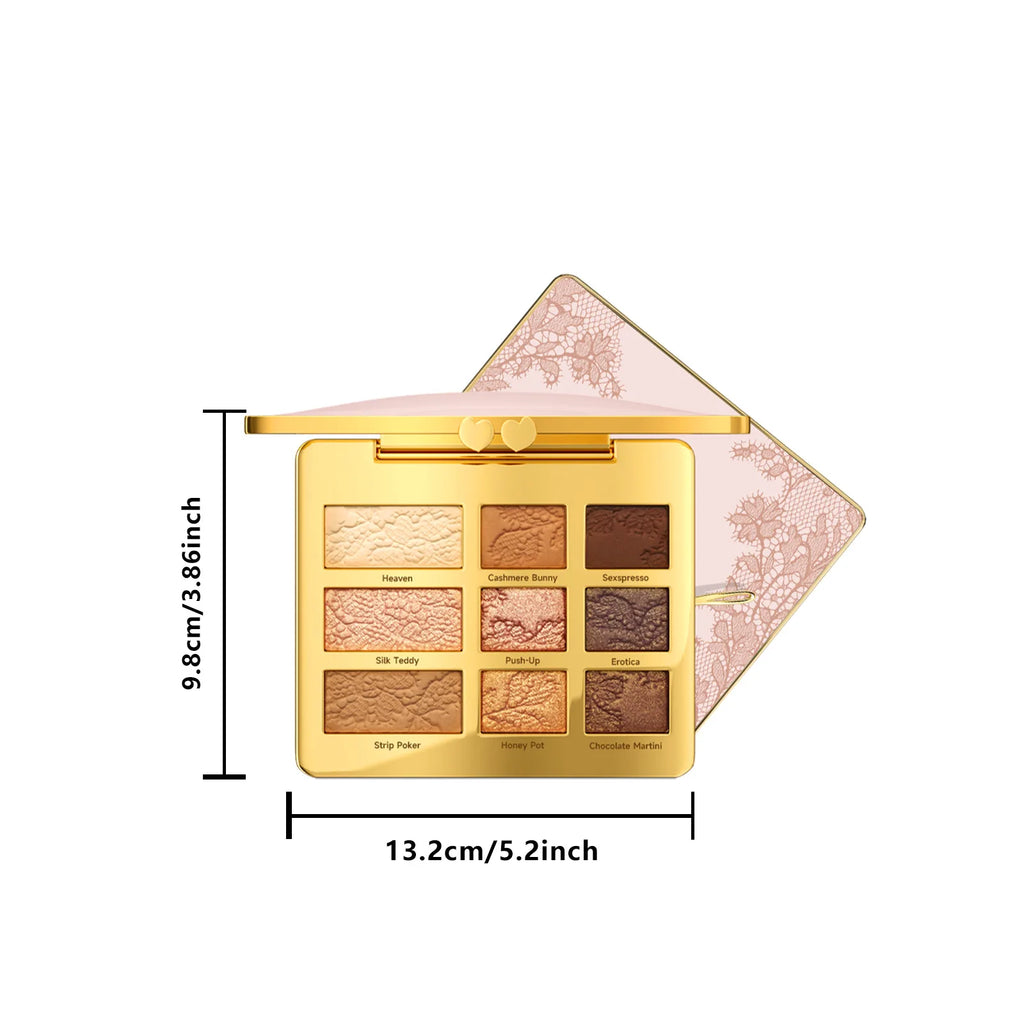 9 Color Eyeshadow Palette Easy Blend Natural Look Buildable Coverage Beauty Eye Contour Portable Durable Eyeshadow Makeup Powder Oasis Select