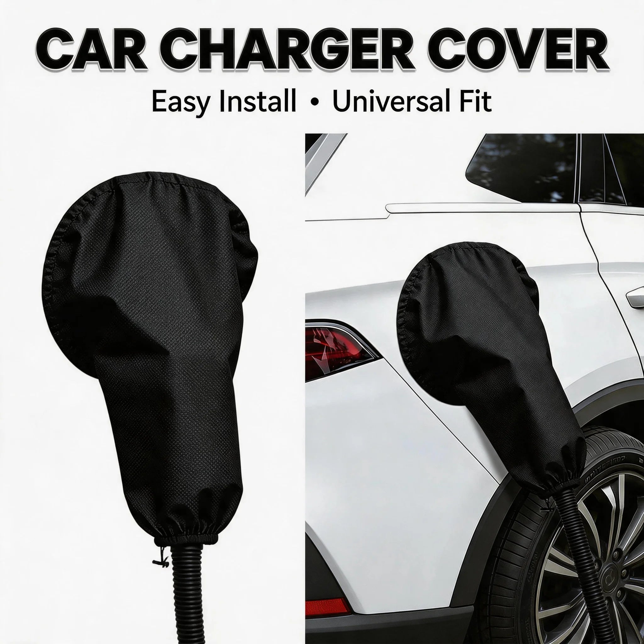 Universal Fit Anti-Dust Magnetic EV Charger Port Cover Durable Weatherproof UV Snow Resistant Heat for Electric Vehicles Oasis Select