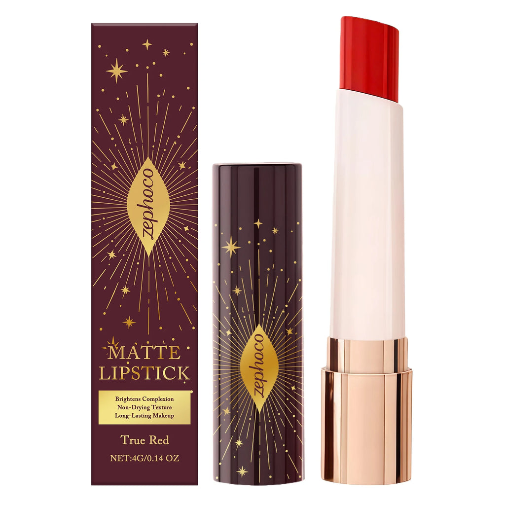 Zephoco Star Glow Matte Lipstick – Long-Lasting High Pigment
