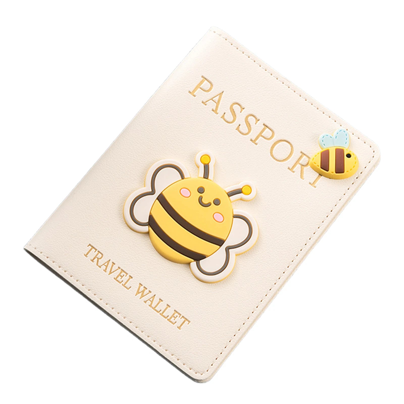 PU Leather Passport Cover | Cartoon Travel Document Holder