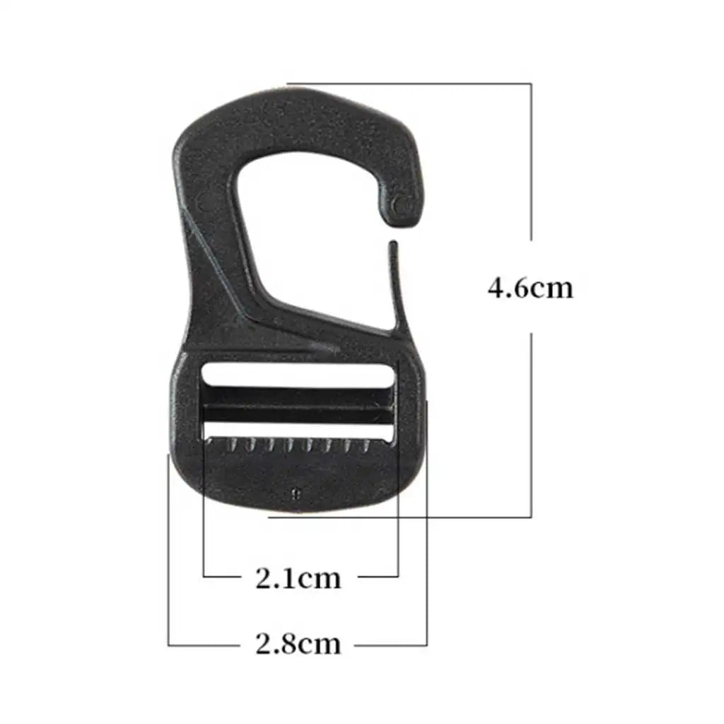 6/10PCS Camping Tent wind rope webbing adjustable buckle anti-slip Awning Tensioner hook Oasis Select