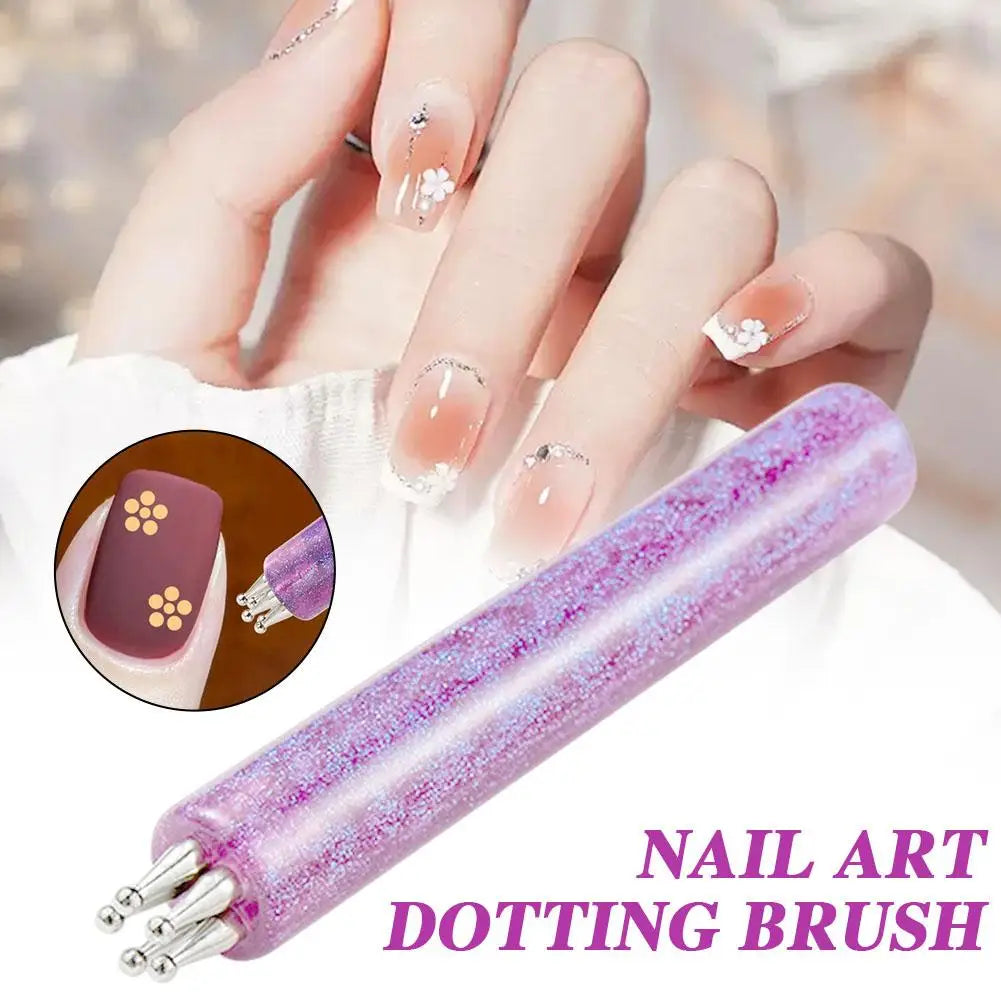 5 Petal Flower Nail Dotting Pen One Stroke Flower Design Tool for Nail Art, Manicure Rhinestone Gems Picker & Dotting Painting Oasis Select
