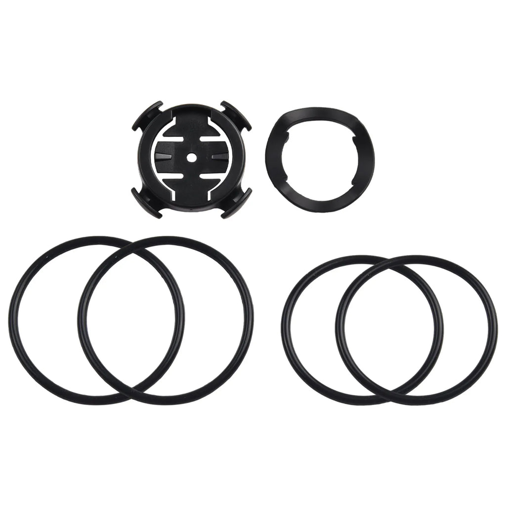Bike Computer Mount With Rubber Rripper Bands Bicycle Edge Quarter Turn Computer Mount For Garmin Stem Or Handlebar Cycling Part Oasis Select A