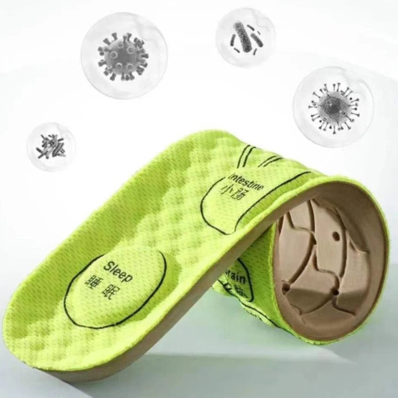 Foot Acupressure Insole Men Women Soft Breathable Sports Cushion Inserts Sweat-absorbing Deodorant Orthopedic Shoe Sole Oasis Select