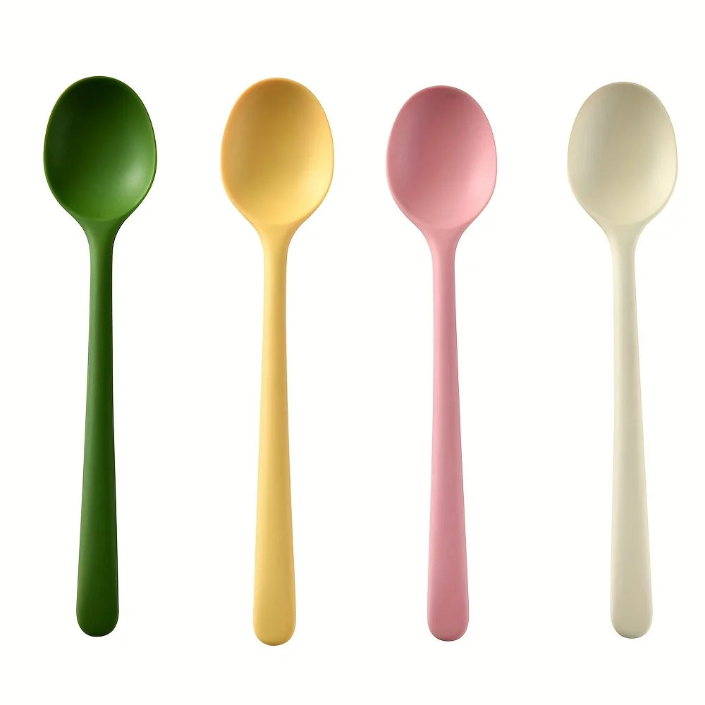 Heat-Resistant Non-Stick Silicone Spoons - Colorful Kitchen Utensils for Cooking,Baking, And Mixing Kitchen Essentials Oasis Select