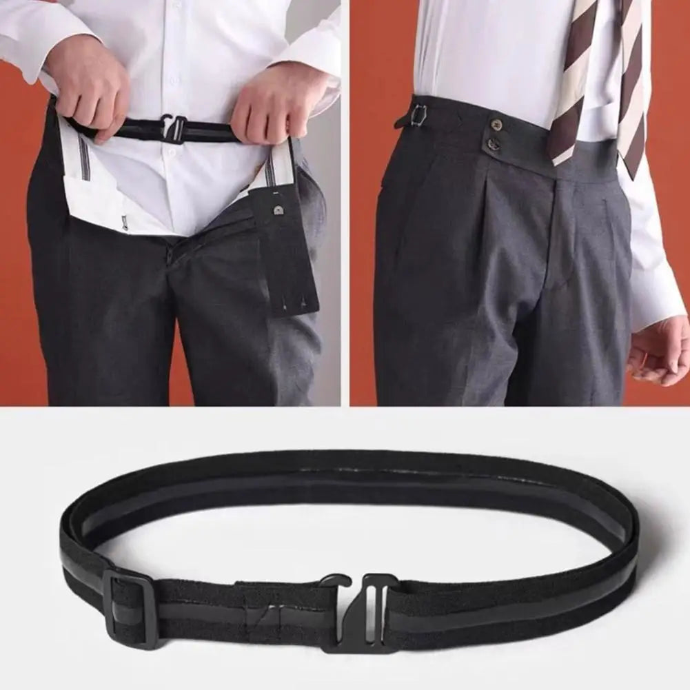 Shirt Stay Belts for Men,Adjustable Non-Slip Elastic Shirt Holders Keep Shirts Tucked In Men Tuck-It Style Shirt Lock Oasis Select