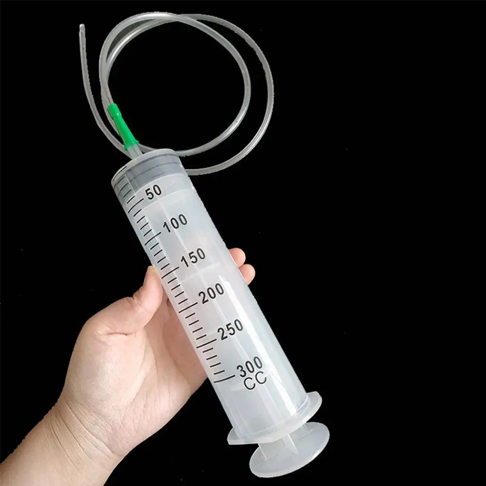 100/300/550ml Syringe Large Syringes Reusable Needle Barrel Oil Pump with Scale Oil Suction Vacuum Syringe Pistol Pump Extractor Oasis Select