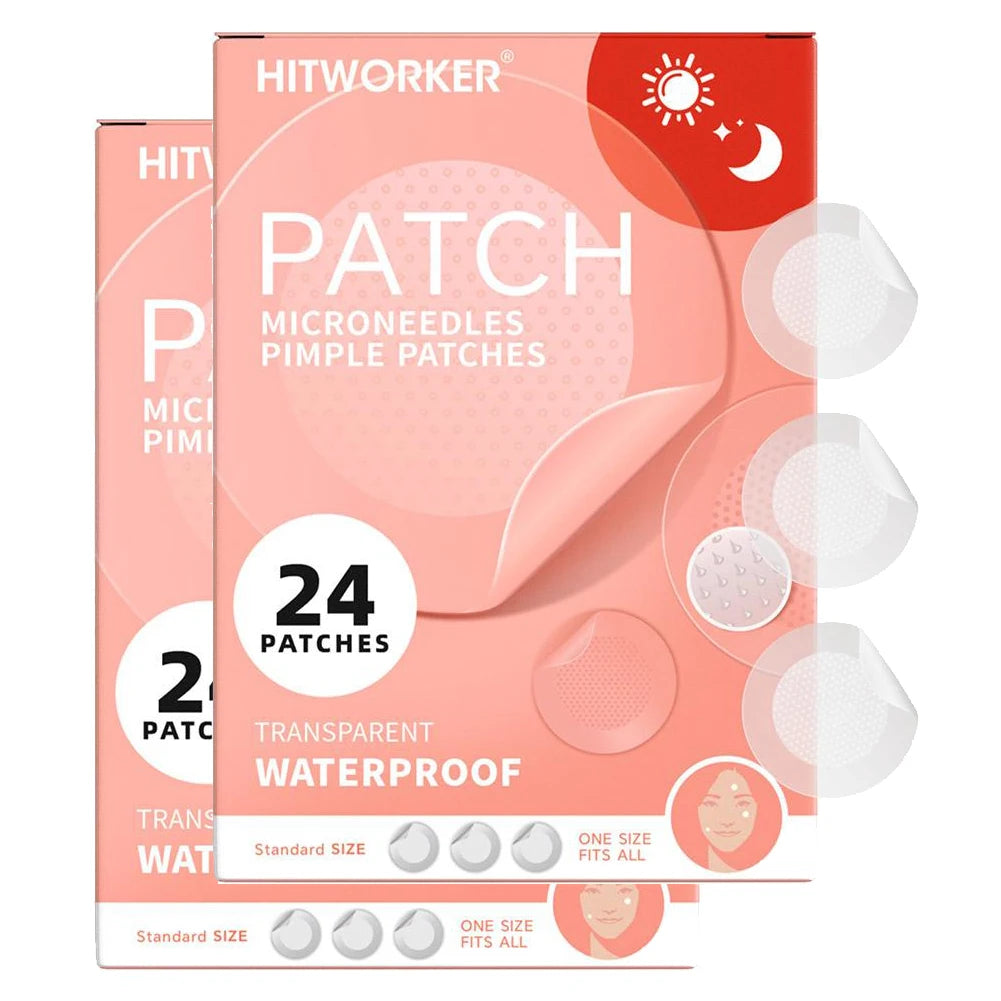 2 Packs Micro Needle Pimple Patch- Hydrocolloid Micropoint Pimple Patch For Acne Pimples Overnight, Invisible Acne Cover Patches Oasis Select pack of 2