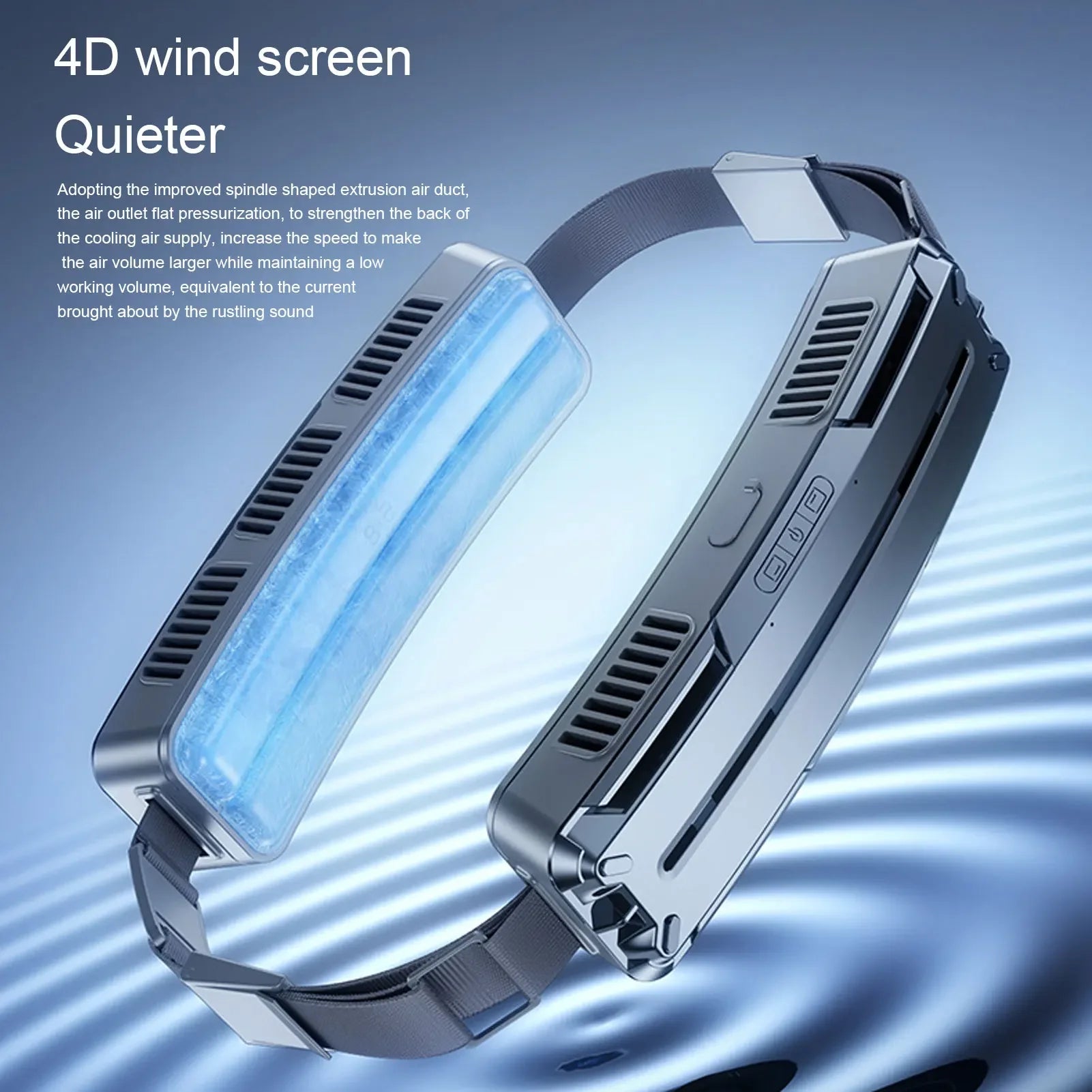 URGGU Wearable Waist Belt Fan USB 3-Speed | Outdoor Cooling