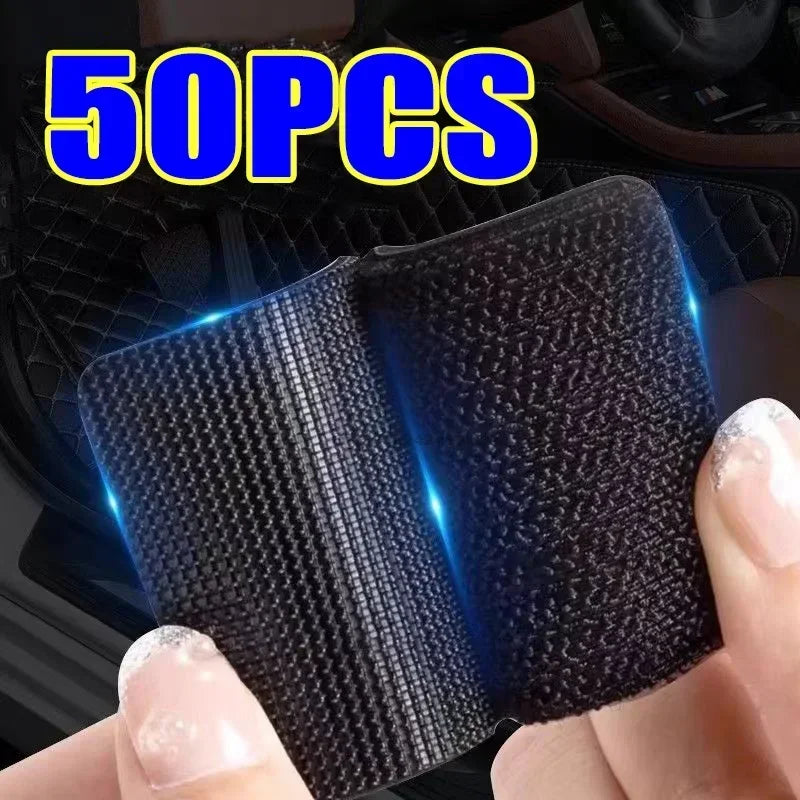 Strong Carpet Fixing Stickers Self-adhesive Touch Fastener Grip Tape Black Pad Double Faced Mat Fixed Patch Home Floor Anti Skid Oasis Select