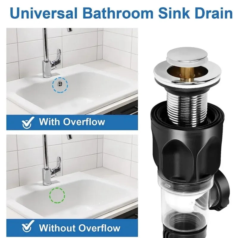 Flip-Top Kitchen Sink Drain Retractable Deodorizing Filter Flexible Downspout Bathroom Sink Anti Clogging Kitchen Accessories Oasis Select
