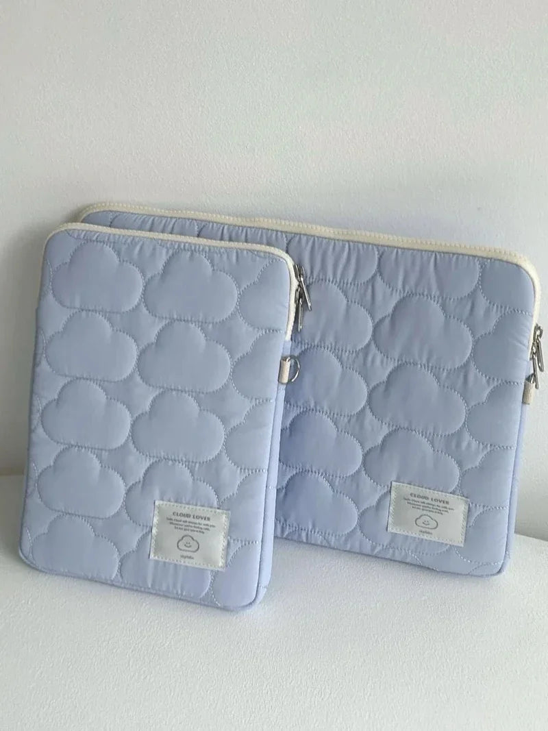 New Cloud Laptop Sleeve Ipad Bag Cotton Large Capacity Storage Embroidery 11/13/14 /15 15.6 16 Inch Notebook Pouch Oasis Select