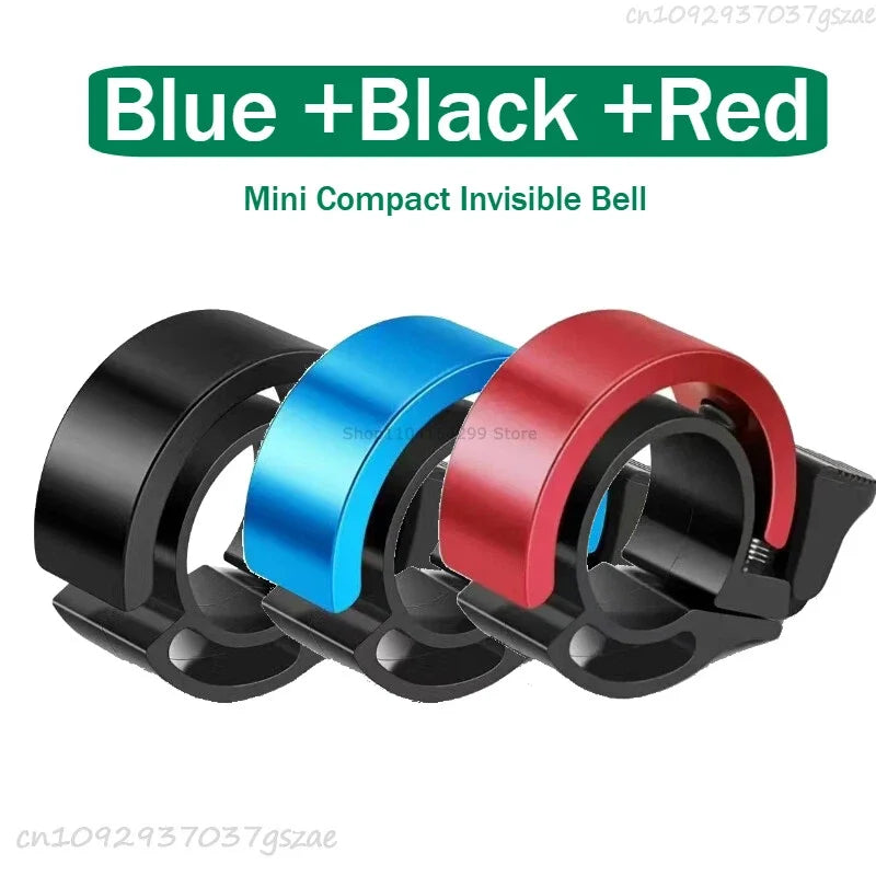 Invisible Alloy Bicycle Bell Loud Clear Sound Warning Alarm Universal Handlebar Bike Ring for Road Cycling Safety Accessories Oasis Select 3PCS-MIX