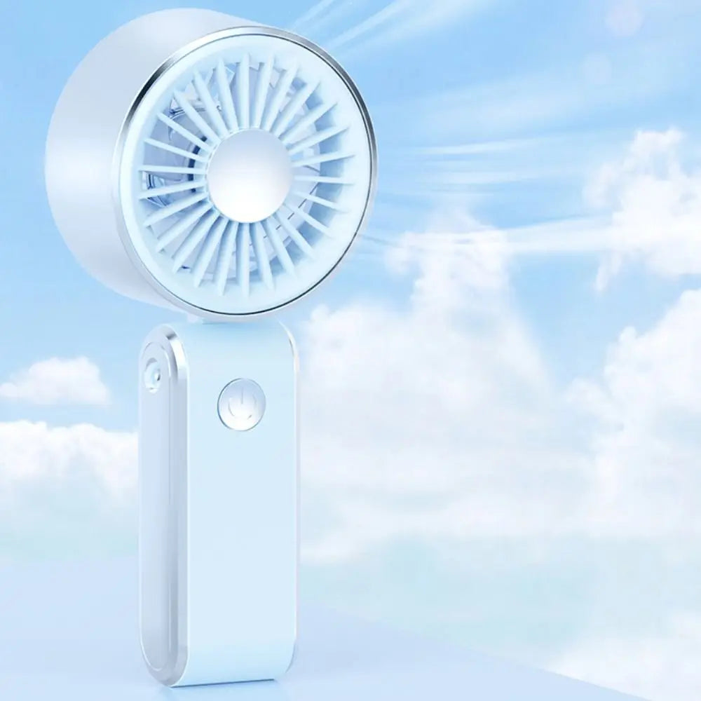 Foldable Portable Electric Fan Quiet Operation 3 Speeds Neck Hanging Small Fan Low Noise Handheld Mini Fan Desktop Use Oasis Select