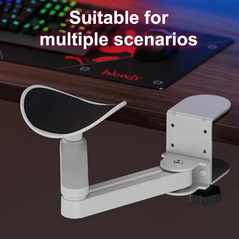 Computer Desk Arm Rest Pad Ergonomic Armrest Wrise Support Adjustable Rotate Extender Mouse Pad Armrest Bracket For Home Office Oasis Select