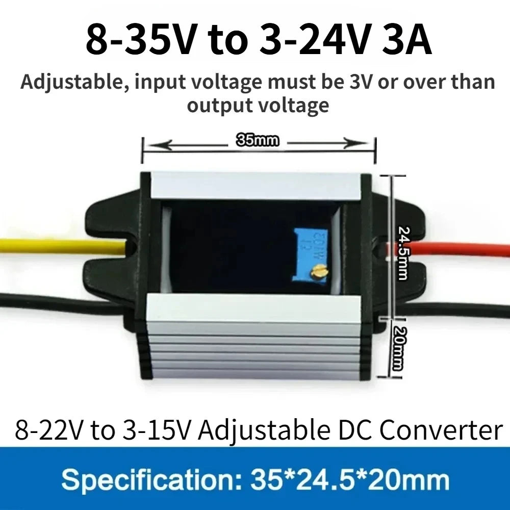 5v to 12v 12V to 7.5V 5V 3.3V 4.2V 3.7V 6V 9V converter Voltage Converter Buck Step-down Module dc dc converter power supply Oasis Select 8-35V to 3-24V 3A