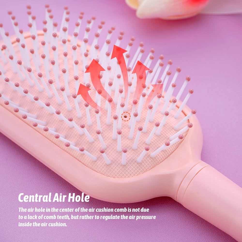 Mini Air Cushion Detangling Hairbrush – Anti-Static Massage Comb Hair Detangling Brush Oasis Select