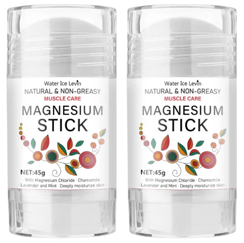 Natural & Non-Greasy Magnesium Stick for Muscle Care - Nourishing, Moisturizing & Protective Mineral Formula. Oasis Select Ivory 45g