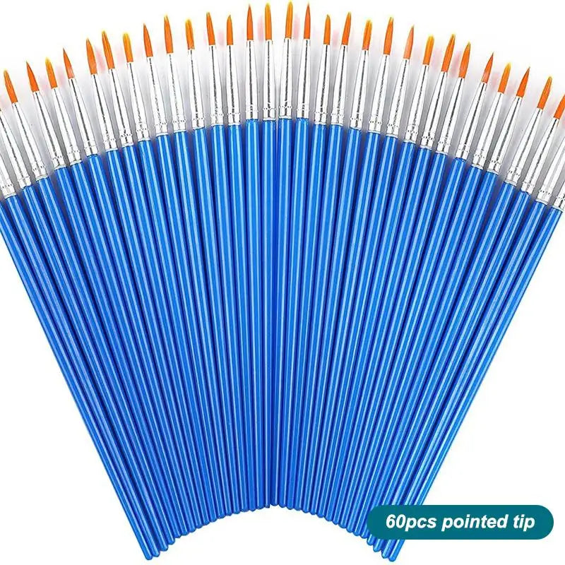 1set Nylon Hair Paint Brushes Set for Acrylic Watercolor Gouache Oil Digital Painting Detail Liner Brush for Canvas Plaster Doll Oasis Select A2