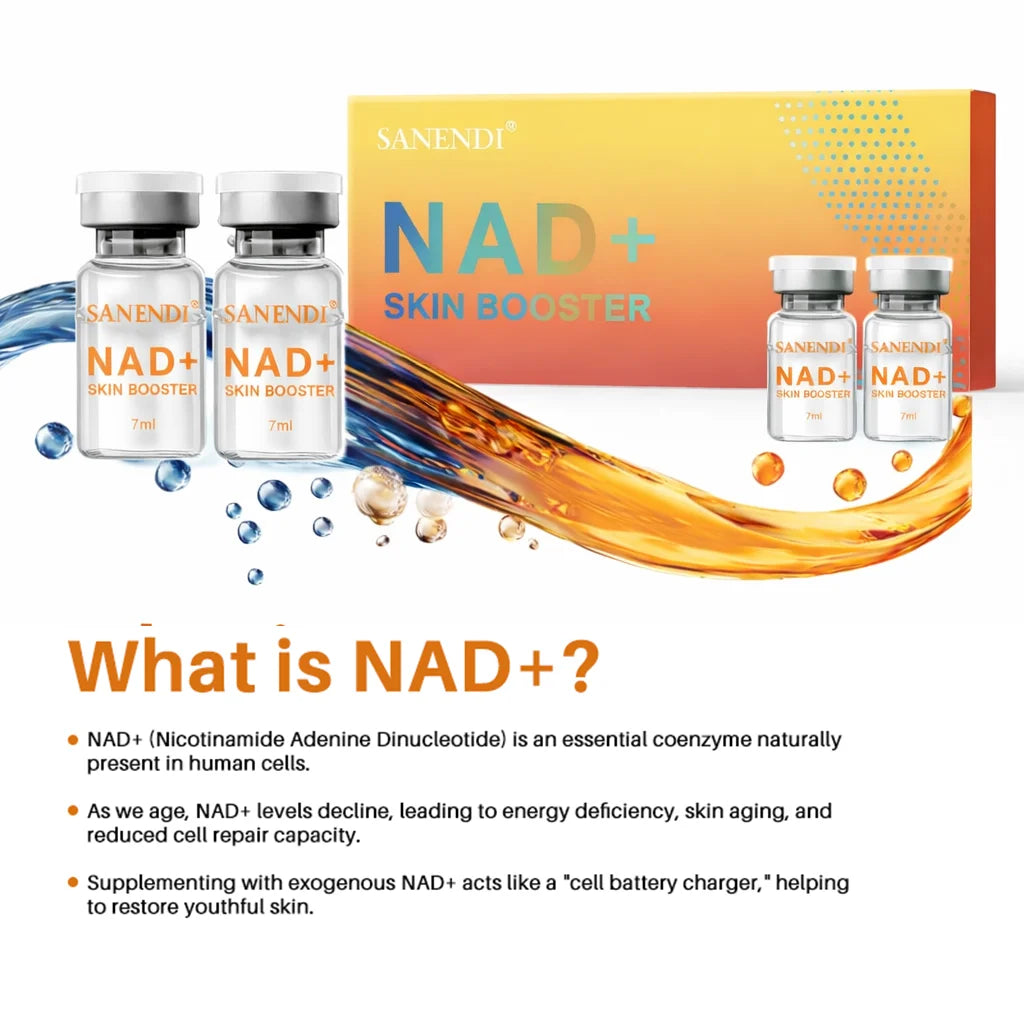 SANENDI NAD+ Serum 10 Vials – Hyaluronic Acid & Collagen Peptide