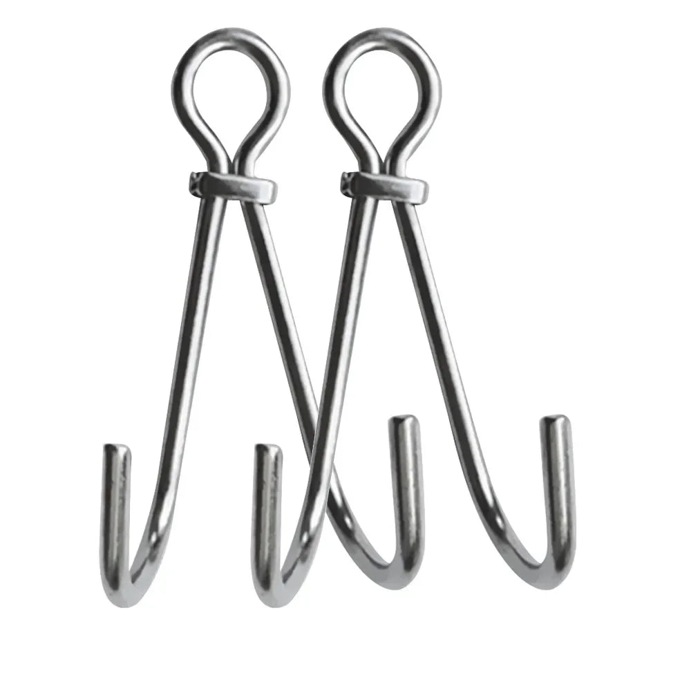 13.5cm Scuba Dive Reef Double Hook Safety Gear Current Drift Diving Hook Kayak Canoe Hardware Equipment Accessory Oasis Select 2 PC
