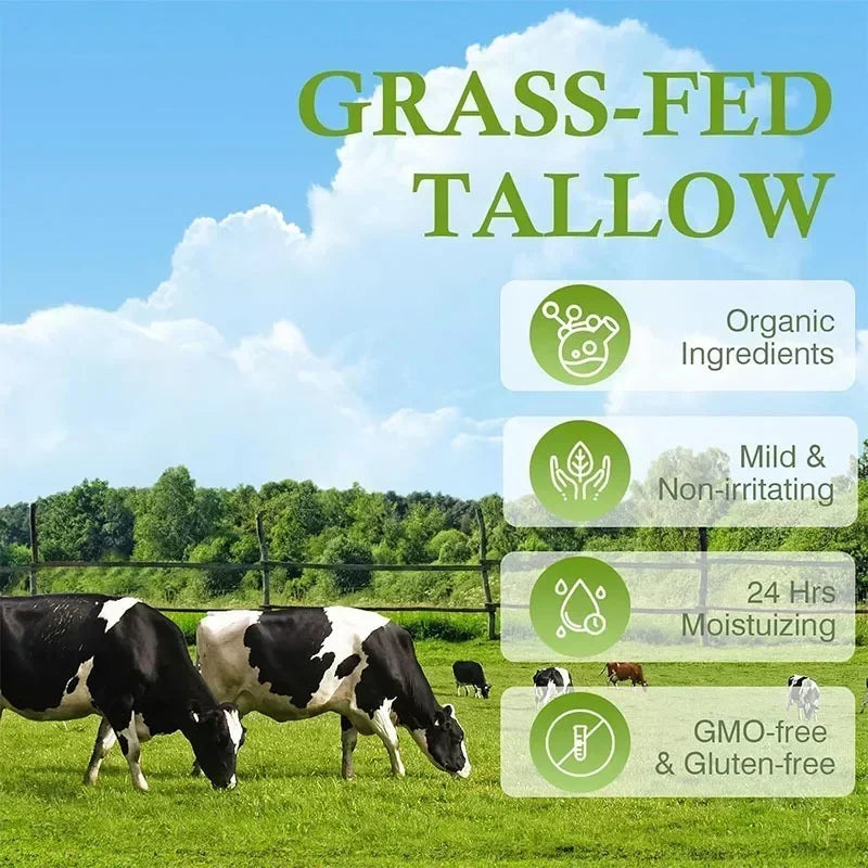 50ml Tallow Face Moisturizer Beef Tallow Paste for Skin Care Neck Cream Wild Honey Face and Body Whipped Moisturizing All Skin Oasis Select