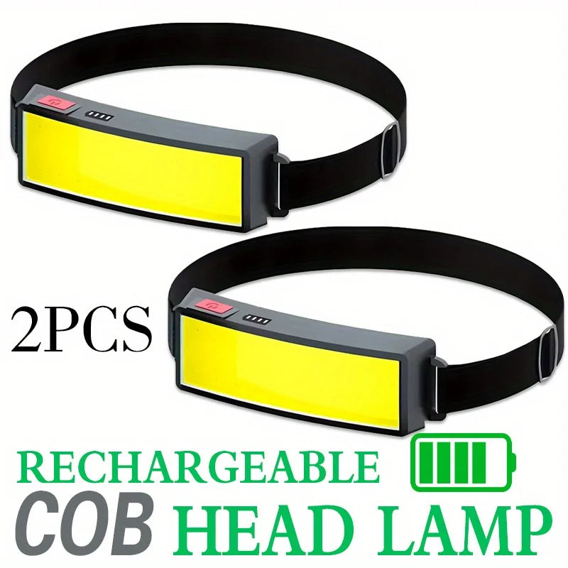 USB Rechargeable COB LED Headlamp | 500 Lumens, 3 Modes
