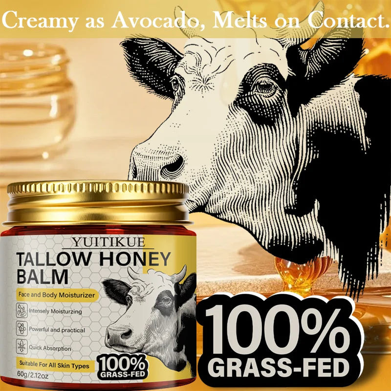 YUITIKUE Tallow Honey Balm – Non-Greasy Moisturising Face Cream
