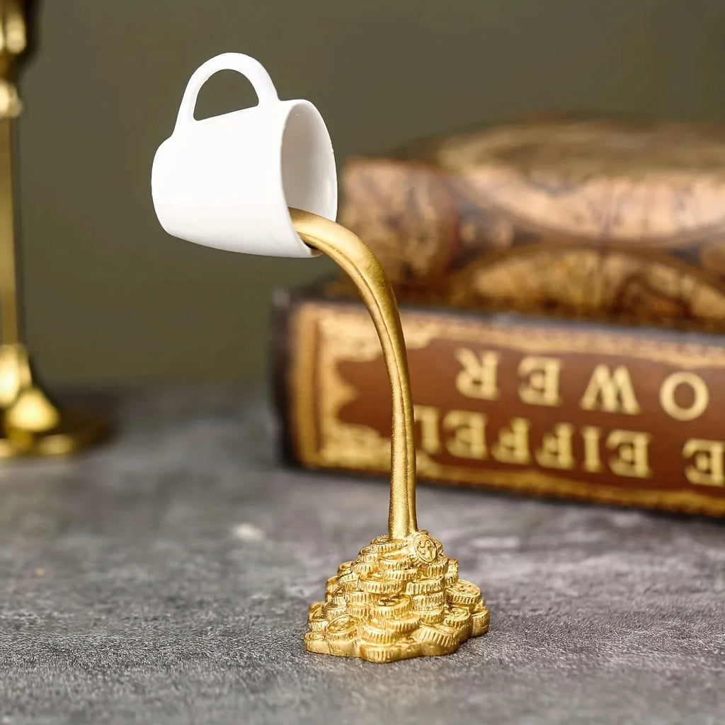 Floating Coffee Cup Resin Decoration Home Decoration Floating Coffee Cup Decoration Home Decor Oasis Select