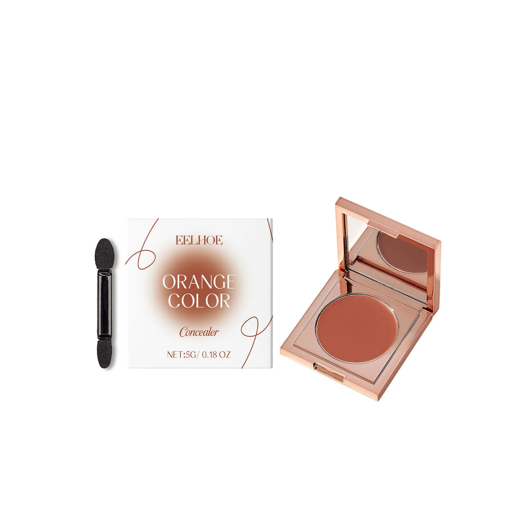 Concealer Lightweight Natural Coverage Of Skin Blemishes Spot Acne Print Cover Dark Circles Long-Lasting Non-Removing Makeup Oasis Select Orange Color