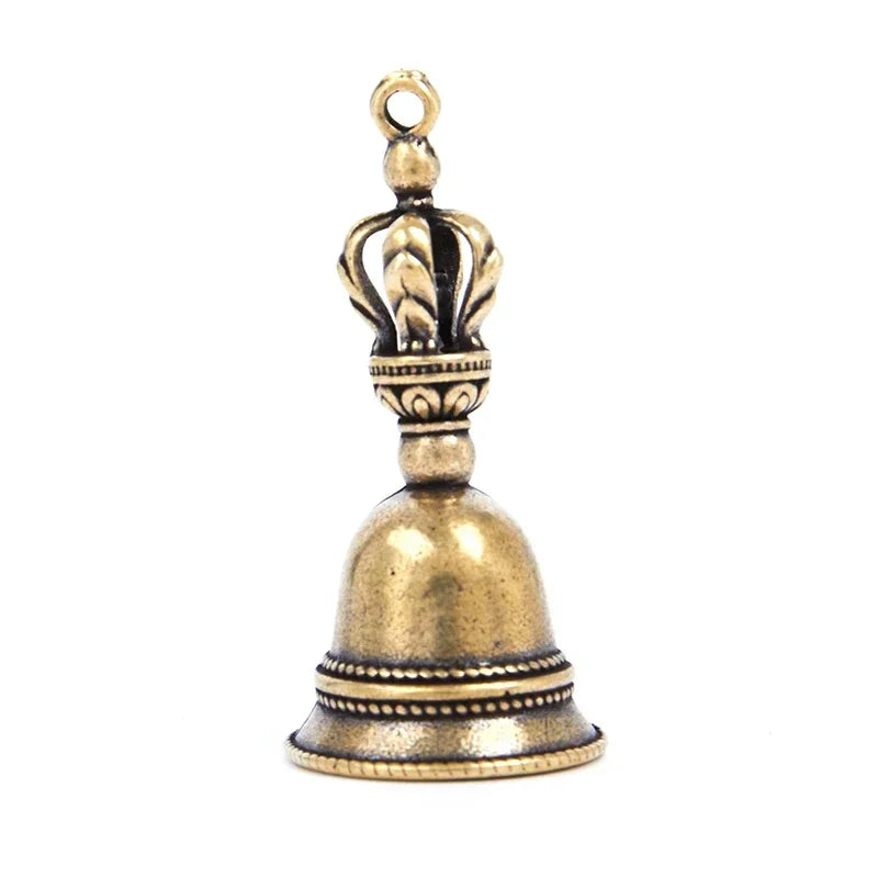 Christmas Bronze Bell Creative Gift Home Decoration Accessories Brass Handicraft Die-casting Drop Bell Key Car Button Wind Bell Oasis Select