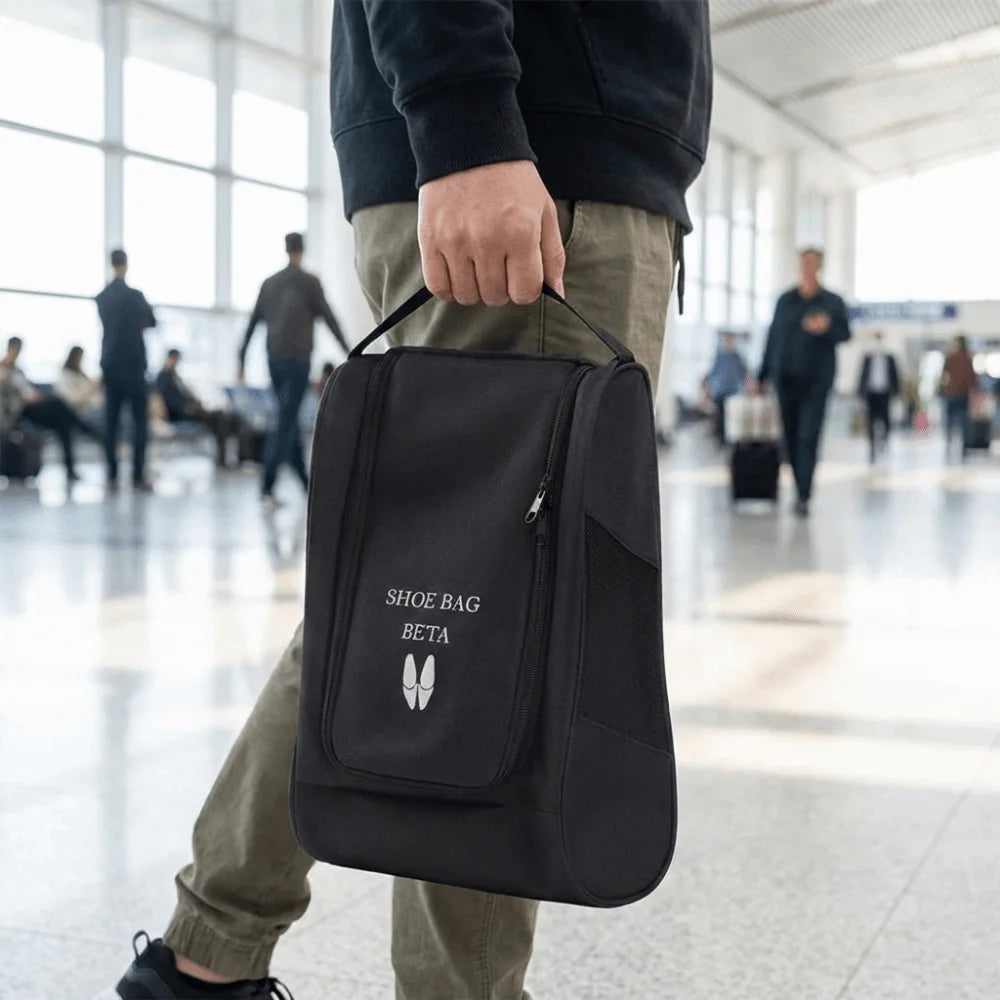 Oxford Cloth Shoe Bag – Breathable Dustproof Zipper Tote
