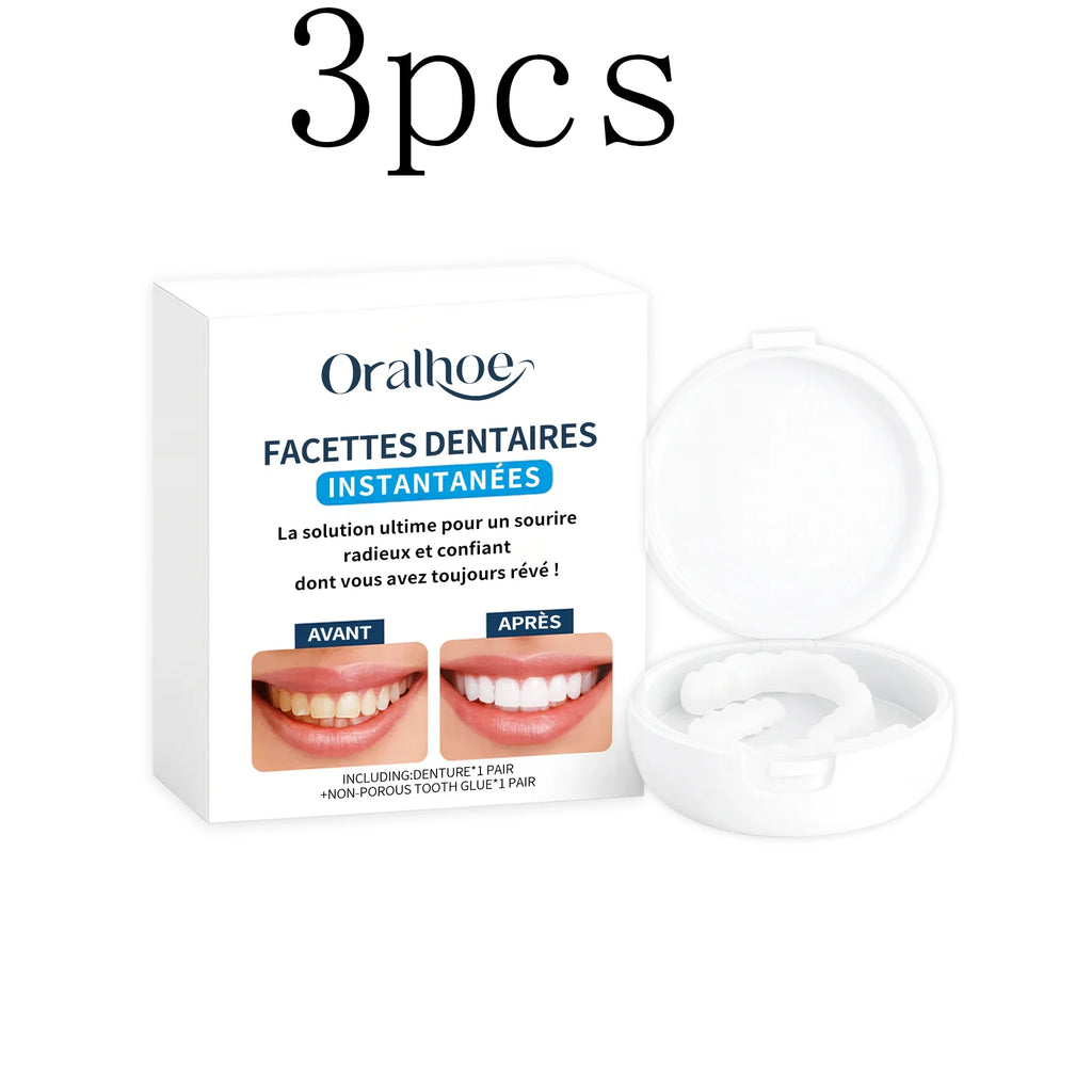 Adjustable Clip-On Dentures - Enhances Smile Aesthetics, Made of Comfortable Material, Dental Cosmetic Cover Oasis Select 1setx3pcs