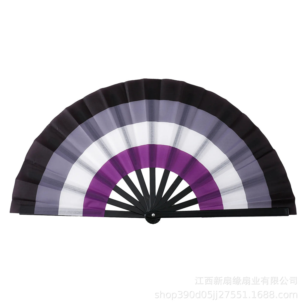 Rainbows Folding Fan Colourful Fan LGBTs Gay Pride Party Summer Cooling Fan Music Festival Women Men Props Lightweight Oasis Select Rainbow 6