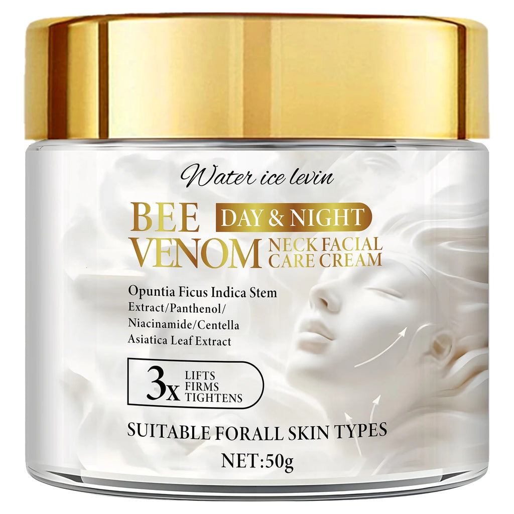 Bee Venom Neck & Face Firming Cream – Collagen & Hyaluronic Acid Facial Firming Cream Oasis Select WHITE 50g