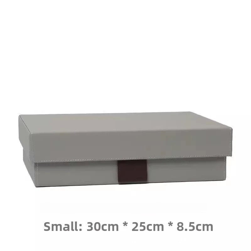 Modern Simple Storage Boxes Luxury Bedroom Storage Bins Nordic Cloakroom Cloak Box Multifunctional Home Organize Accessories Oasis Select Grey Small