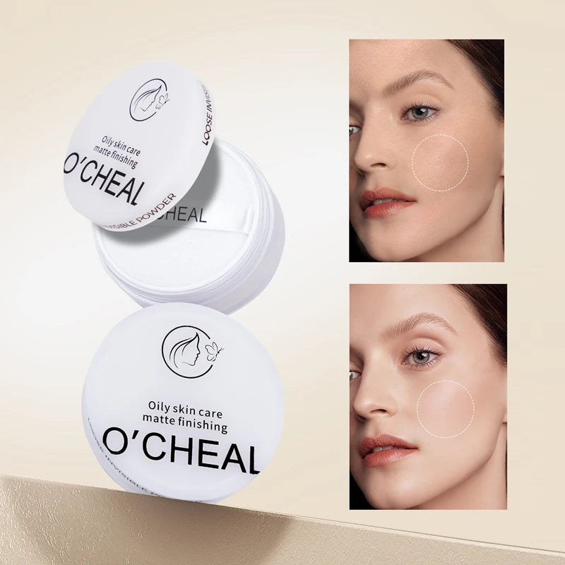 O'CHEAL Loose Setting Powder – Oil Control & Waterproof Matte