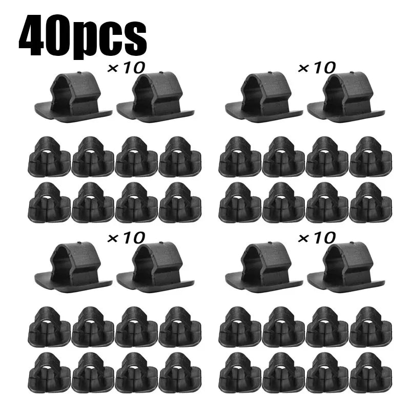 10/30/60pcs Car Bonnet Engine Hood Sound Deadener Insulation Clips For VW Lupo Passat Phaeton Scirocco Tiguan Holding Rivet Oasis Select 40pcs