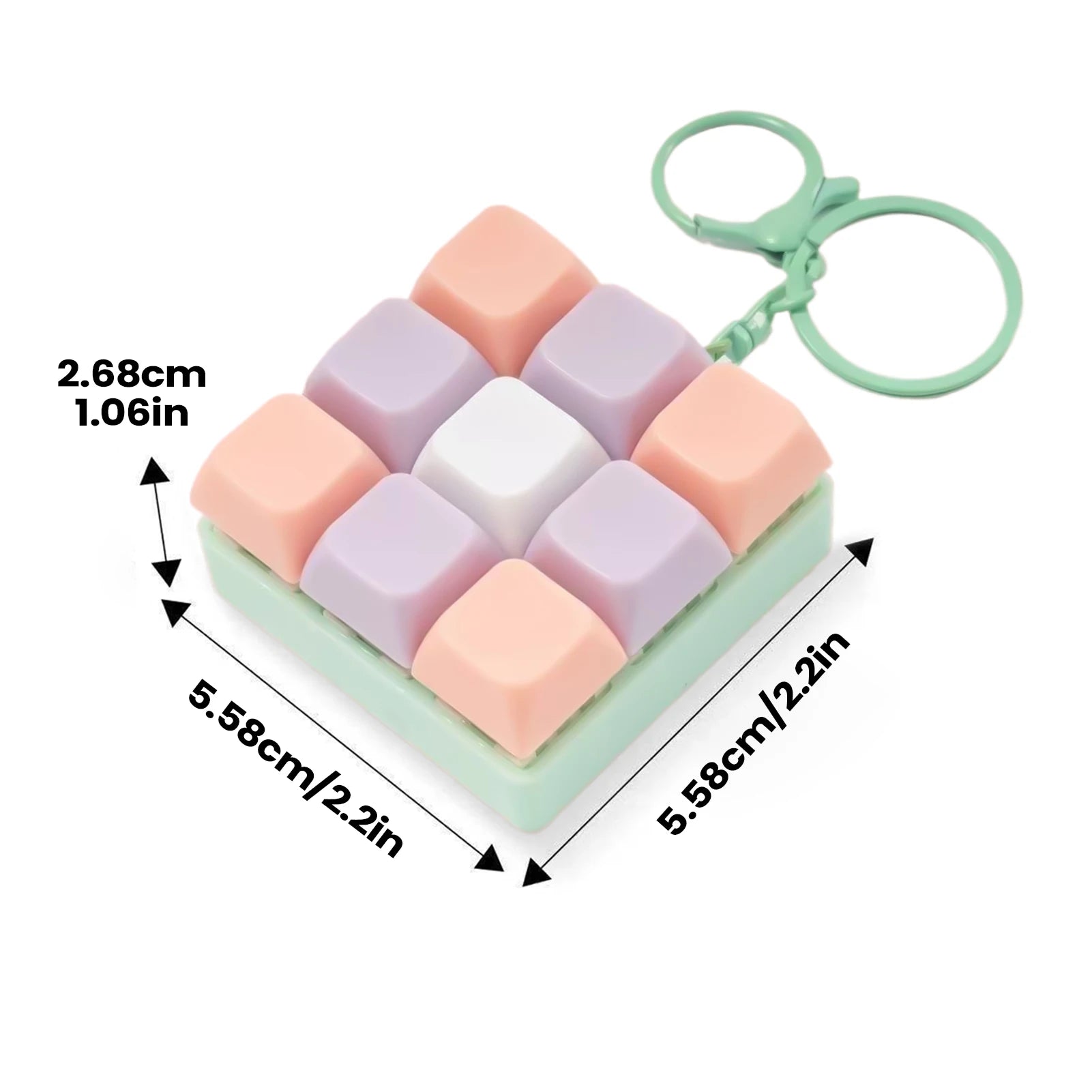 Fidget Decompressions 9 Keyboard Antistress Toys Stress-relieving Finger Keyboard Games Keychain Keyboard Clicker Fidget toys Oasis Select A