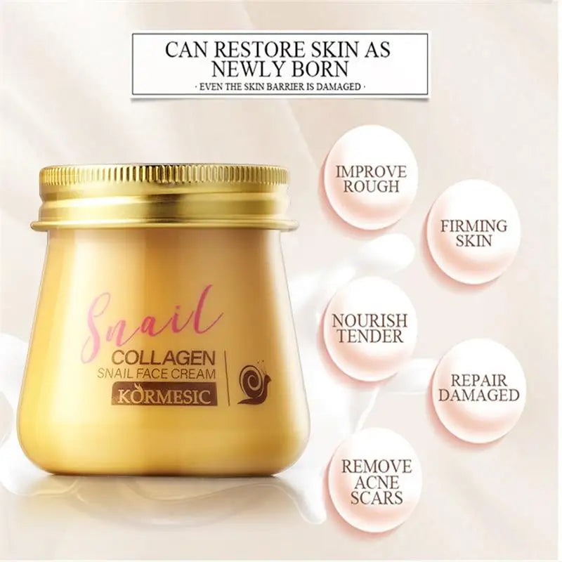 Snail Collagen Face Cream – Firming & Brightening Korean Skincare Face Moisturizer Cream Oasis Select